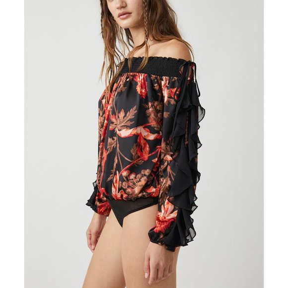 🎉LAST CHANCE🎉 FREE PEOPLE Born To Love Bodysuit / Midnight Combo - Picture 3 of 10